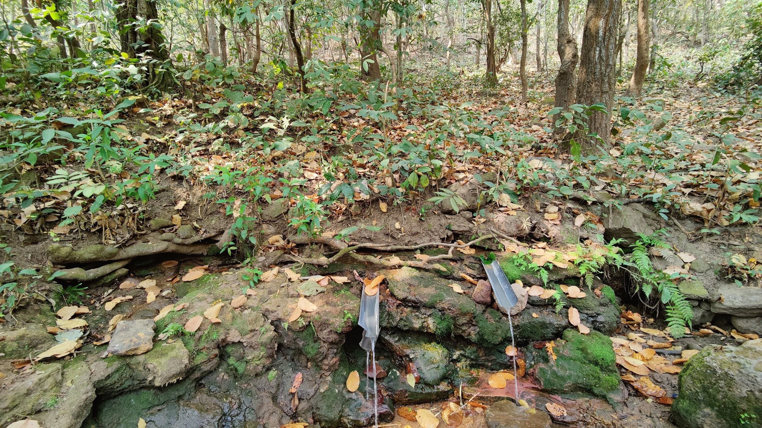Natural spring water in Shikaripara, Dumka